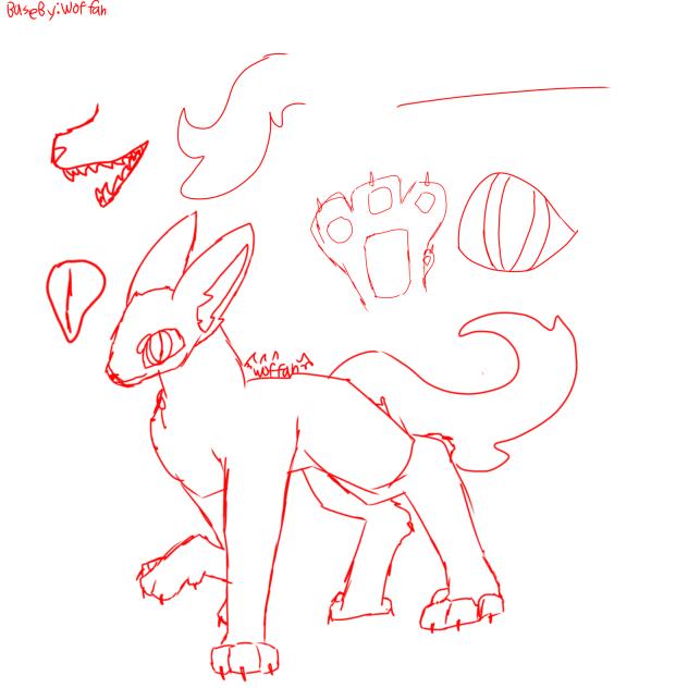 Wolf and dog base