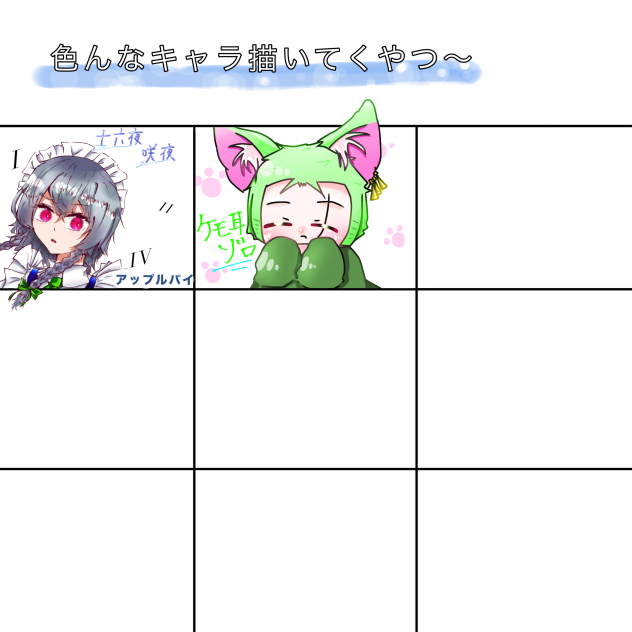 いろんなキャラだからね！