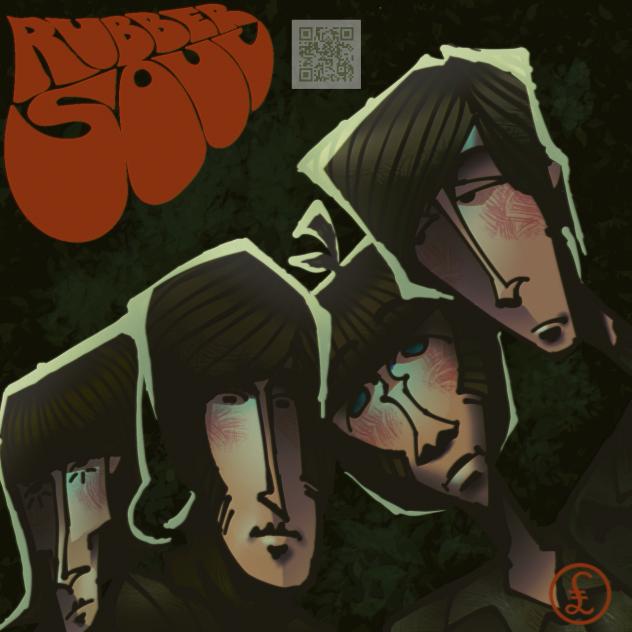 Album cover redraw of rubber soul