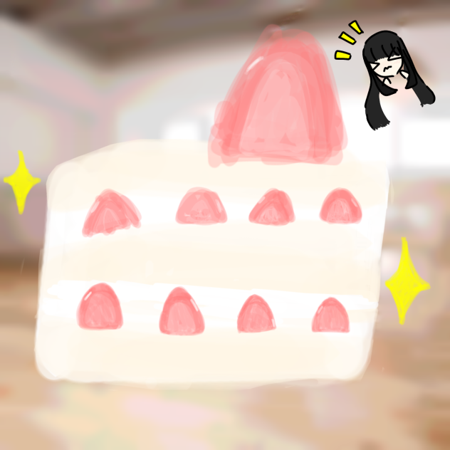 my delicious strawberry cake🍰🎂🍰🍰😋😍😮 - ibisPaint