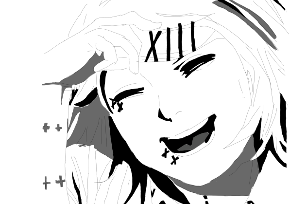 東京喰種 什造 白黒画【トレス】