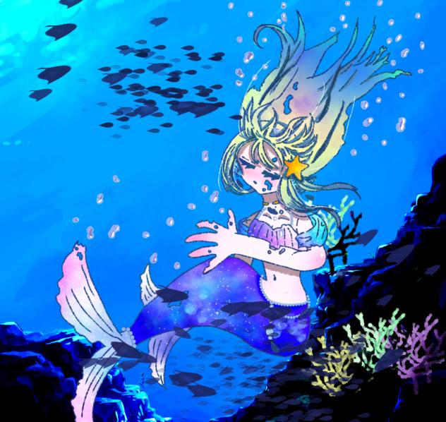 そして、人魚姫は、泡になって消えるのでした。