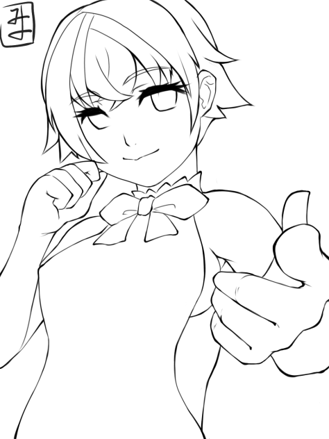 Glass material line art