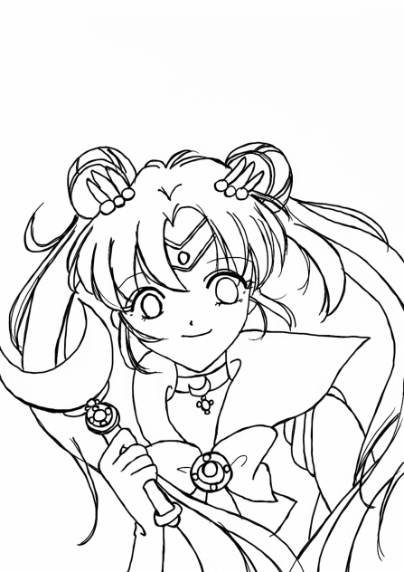 セーラームーン☆月野うさぎ　塗り絵