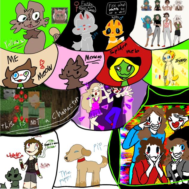 all of my characters old and new