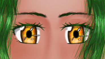 Olhos da hina🧡💛💚