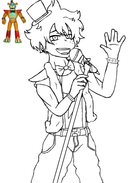 Izuku Fazbear outline