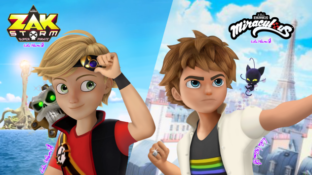 Adrien and Zak change styles❤️💛