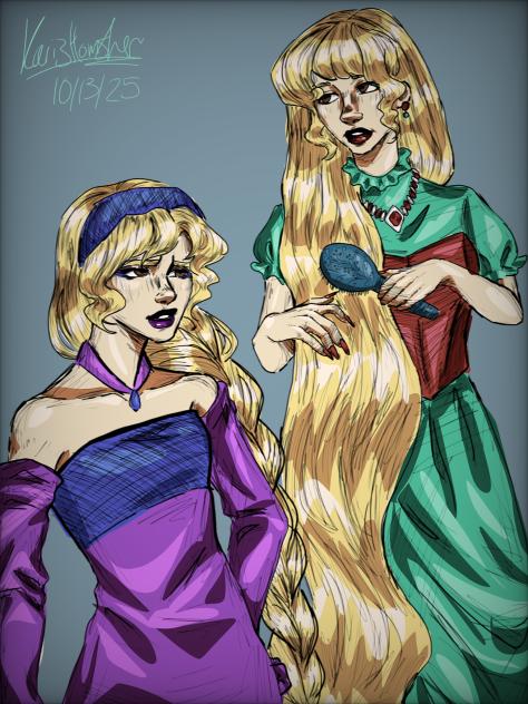 Giving Vintage Rapunzel Vibes
