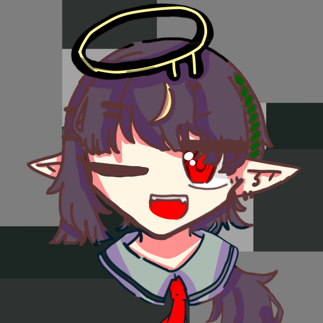 堕天使(塗り絵)