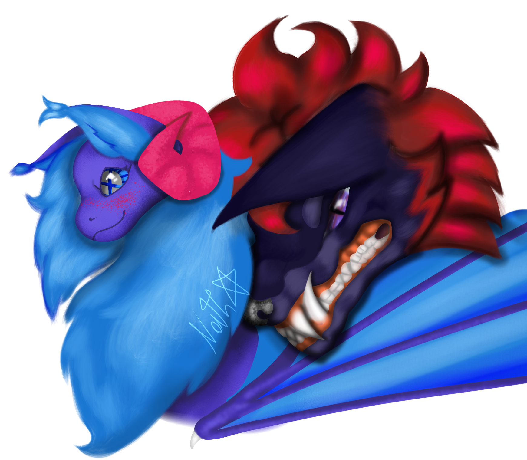 the dragon's wolf - ibisPaint