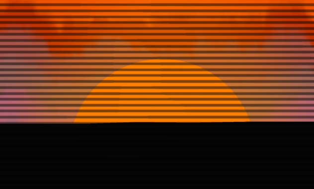 80's RetroWave Sun