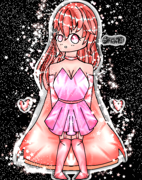 Lovely girl in a skirt and cape