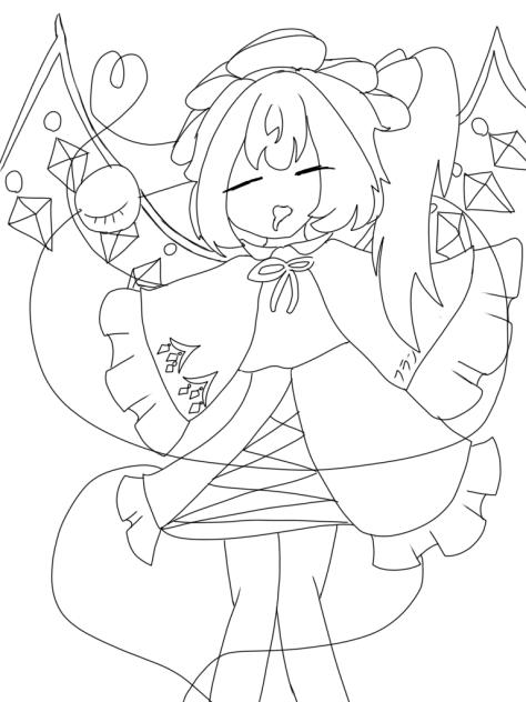 フランちゃん線画！