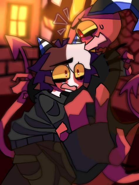 helluva boss oc with blitz