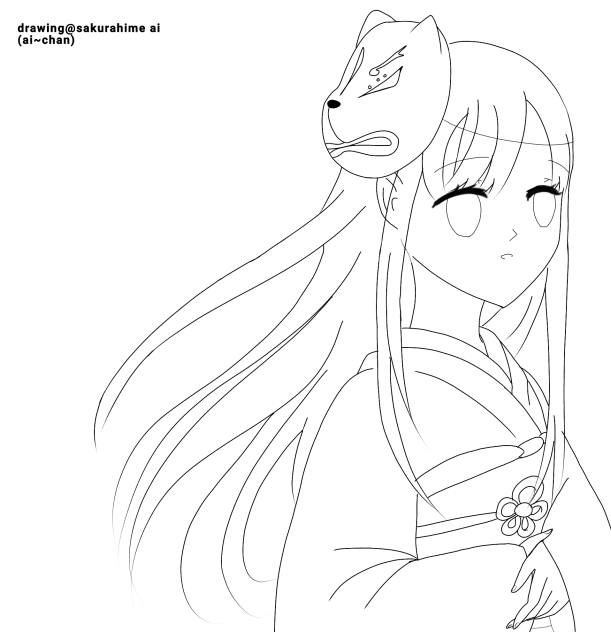 Fox mask's beauty