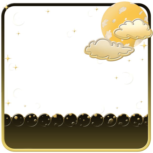 Moon Frame Note Sticker