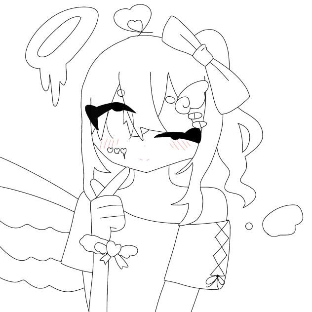 線画！