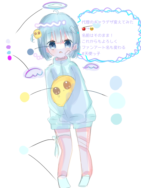 代理キャラデザ変わります，，