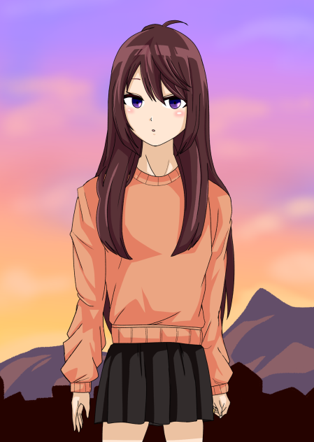 夕方 -女性-