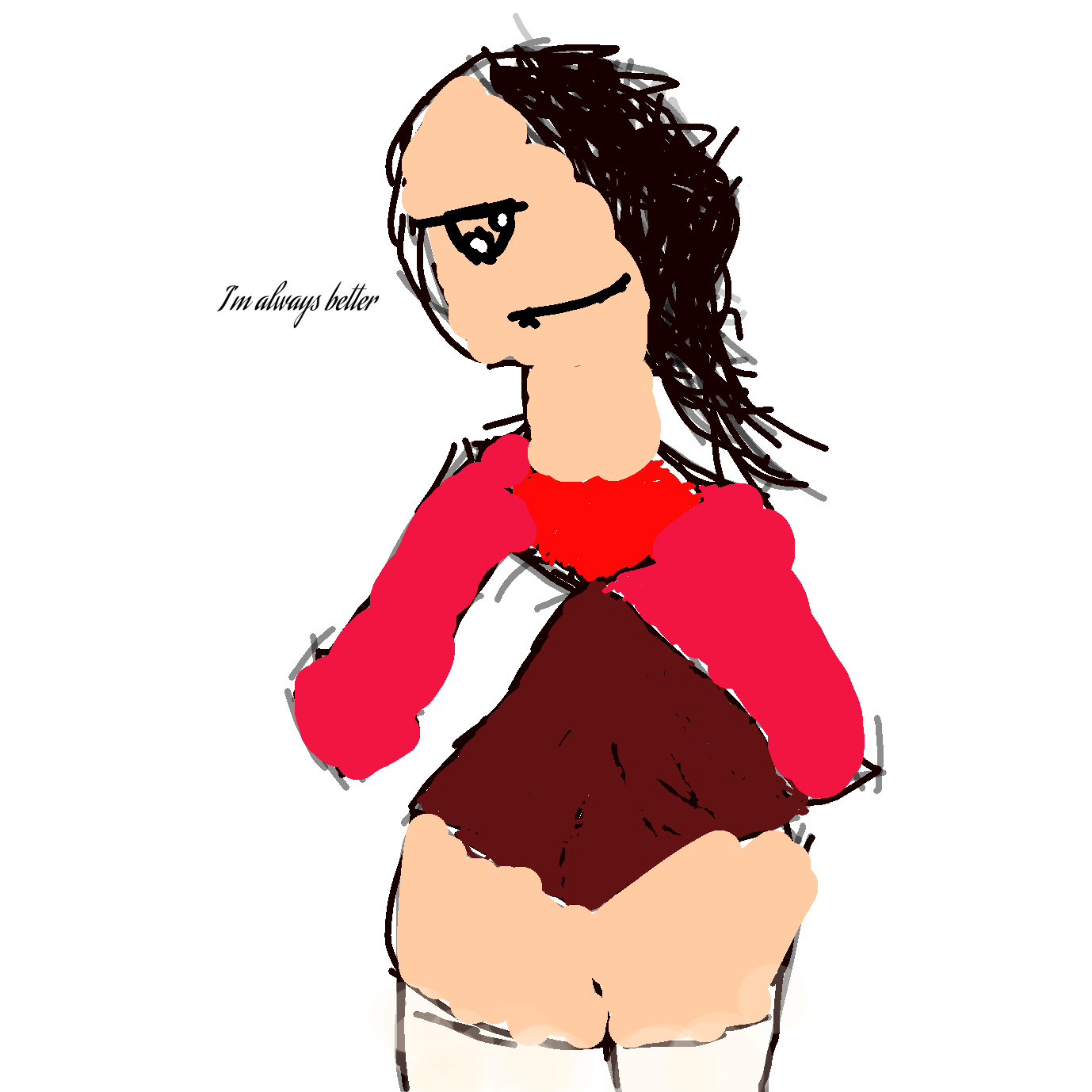 she thinks shes good ibispaint x CD you - ibisPaint