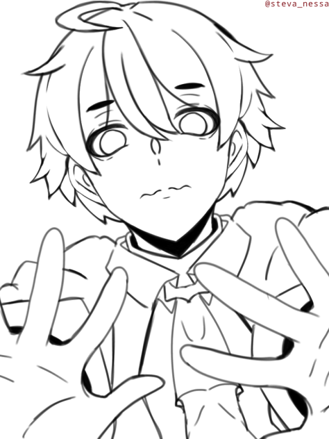 Blushing!!❤️ Lineart