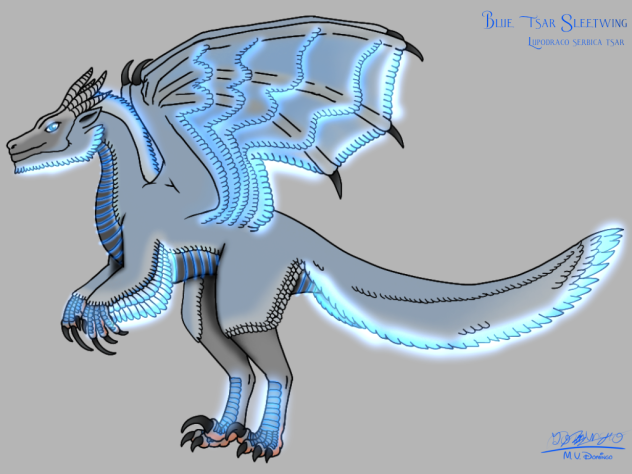 Blue Tsar Sleetwing glows