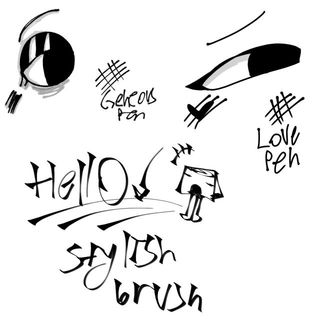 doodling with random brushes