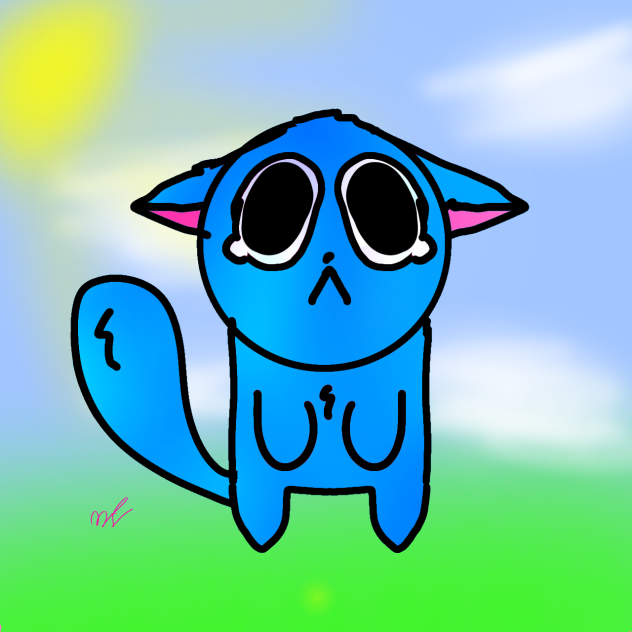 sad cat - ibisPaint