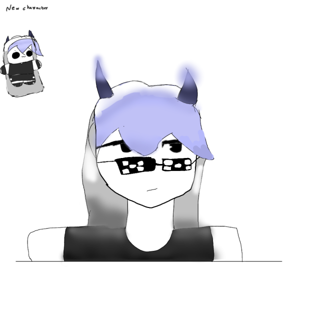 new character and first art work - ibisPaint