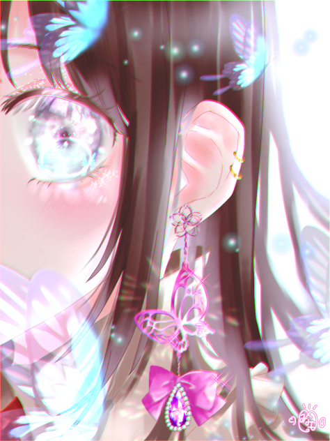 butterfly earring