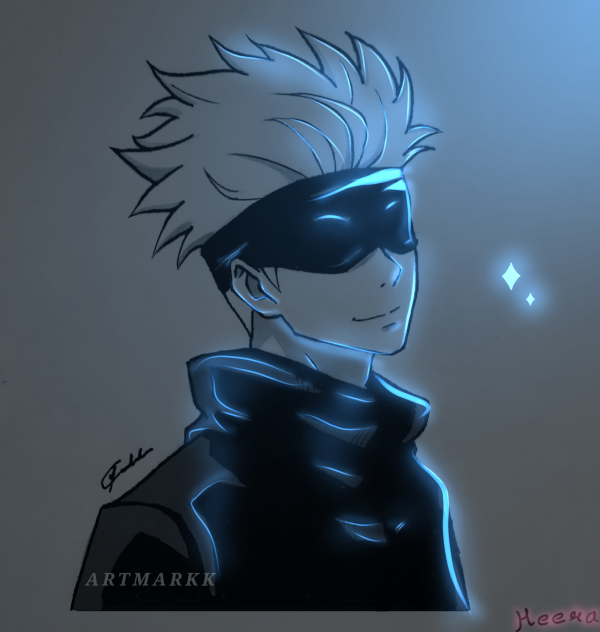 Gojo glow art 🦋💙🥶