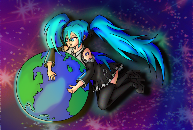 Miku in space