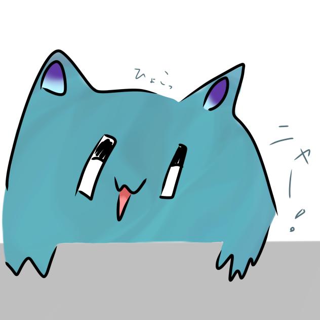 ノイズで描いた落書き猫ちゃん