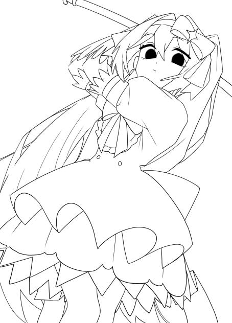 ぽいっ 線画 - ibisPaint