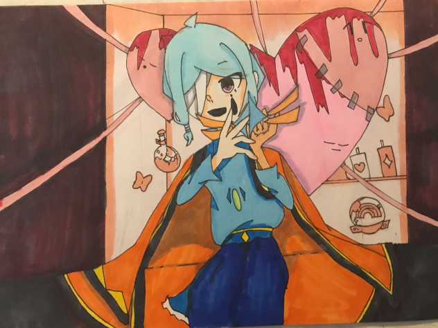 創作星の子のでんでん心電図