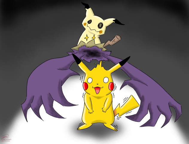 Mimikyu and Pikachu