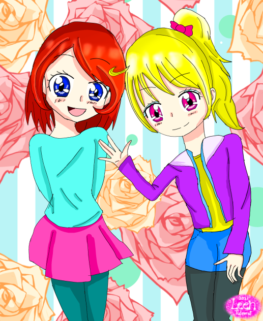 2 girls
