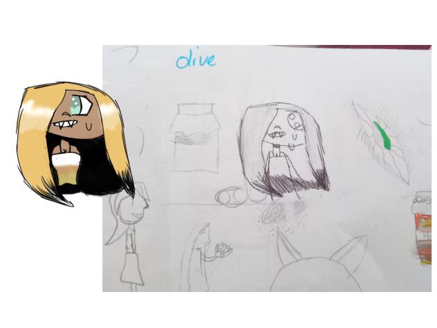 redrew a really old doodle from school