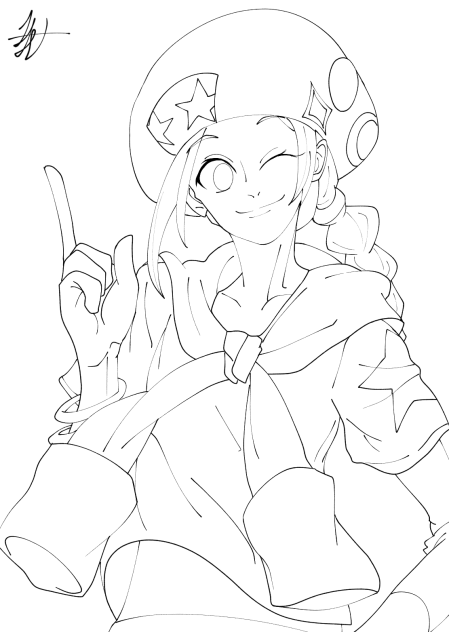 モーツァルト(線画)