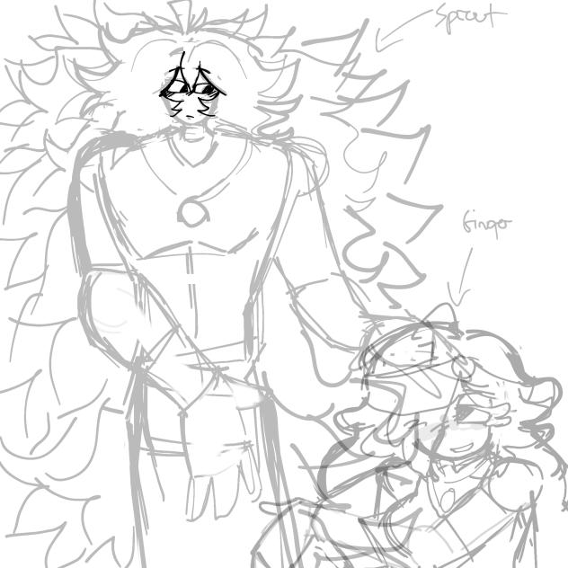 (TW suggestive) ginger and sprout