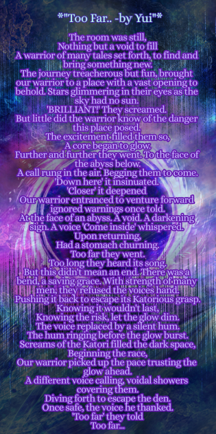 Too Far... (a poem 21)