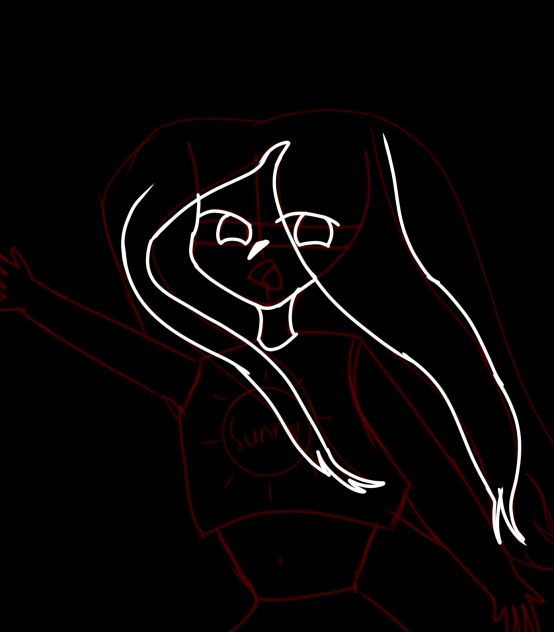 dark Unfinished lineart😅