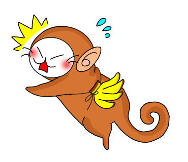 まめにゃん さるさん Ibispaint