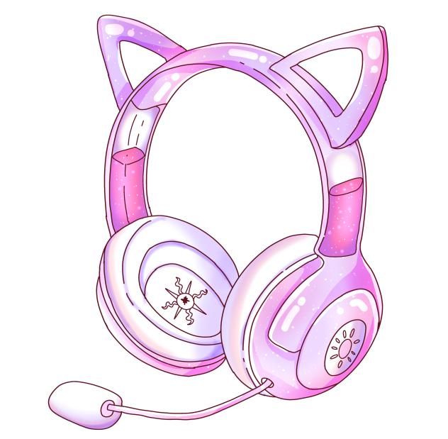 Headphone mic (Pink)
