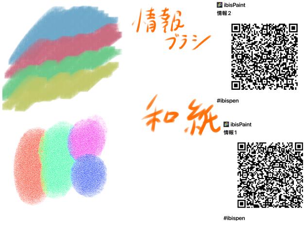 和紙と情報ブラシ