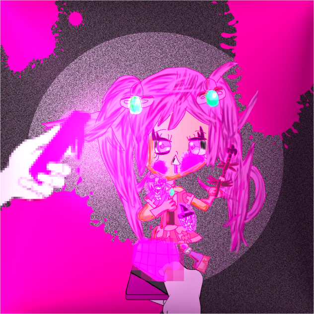 Chocolate magic girl Pinocchiop pink - ibisPaint