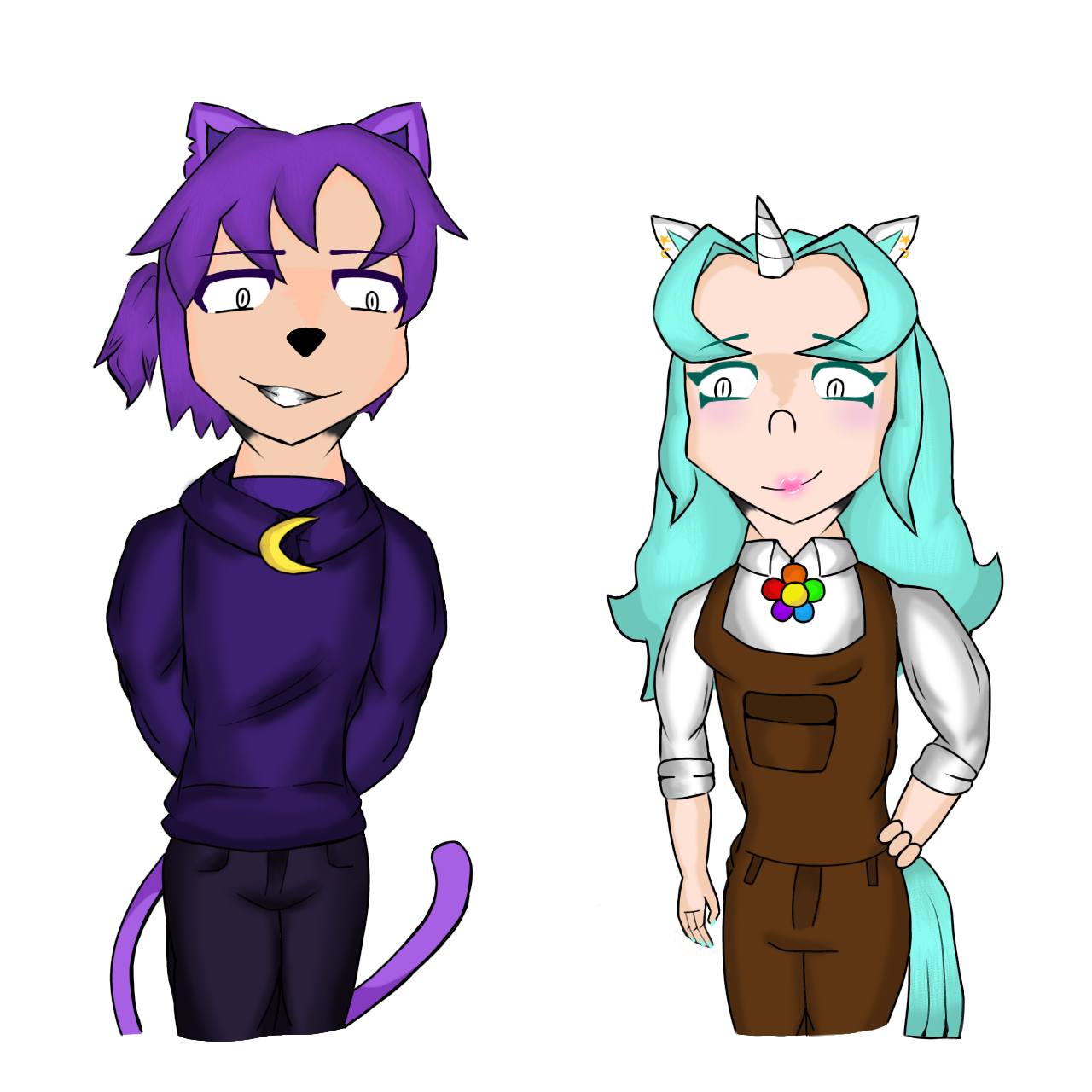 Catnap and Crafty corn - ibisPaint
