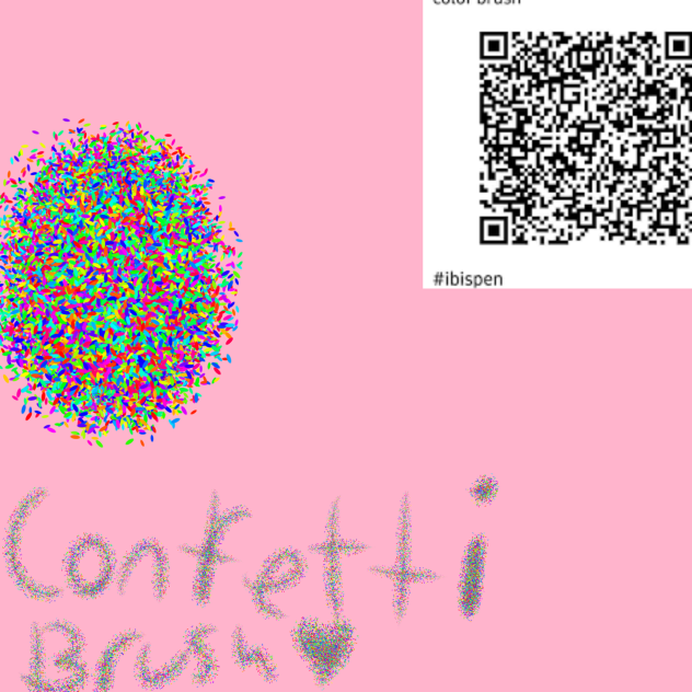 confetti brush ♡ ibisPaint