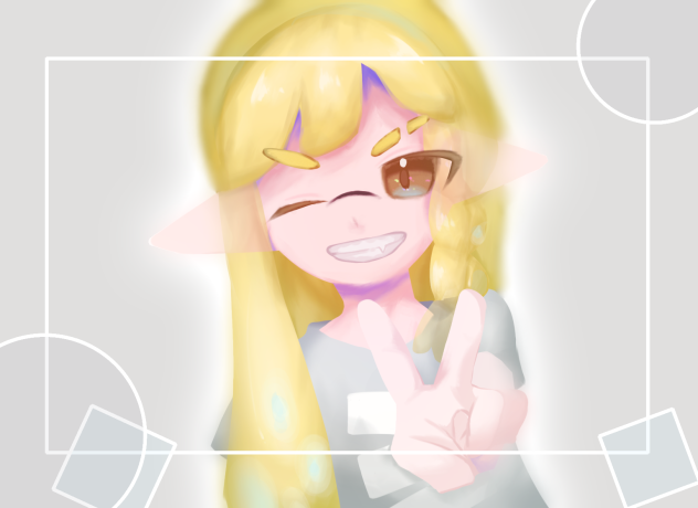 厚塗り風イカちゃん